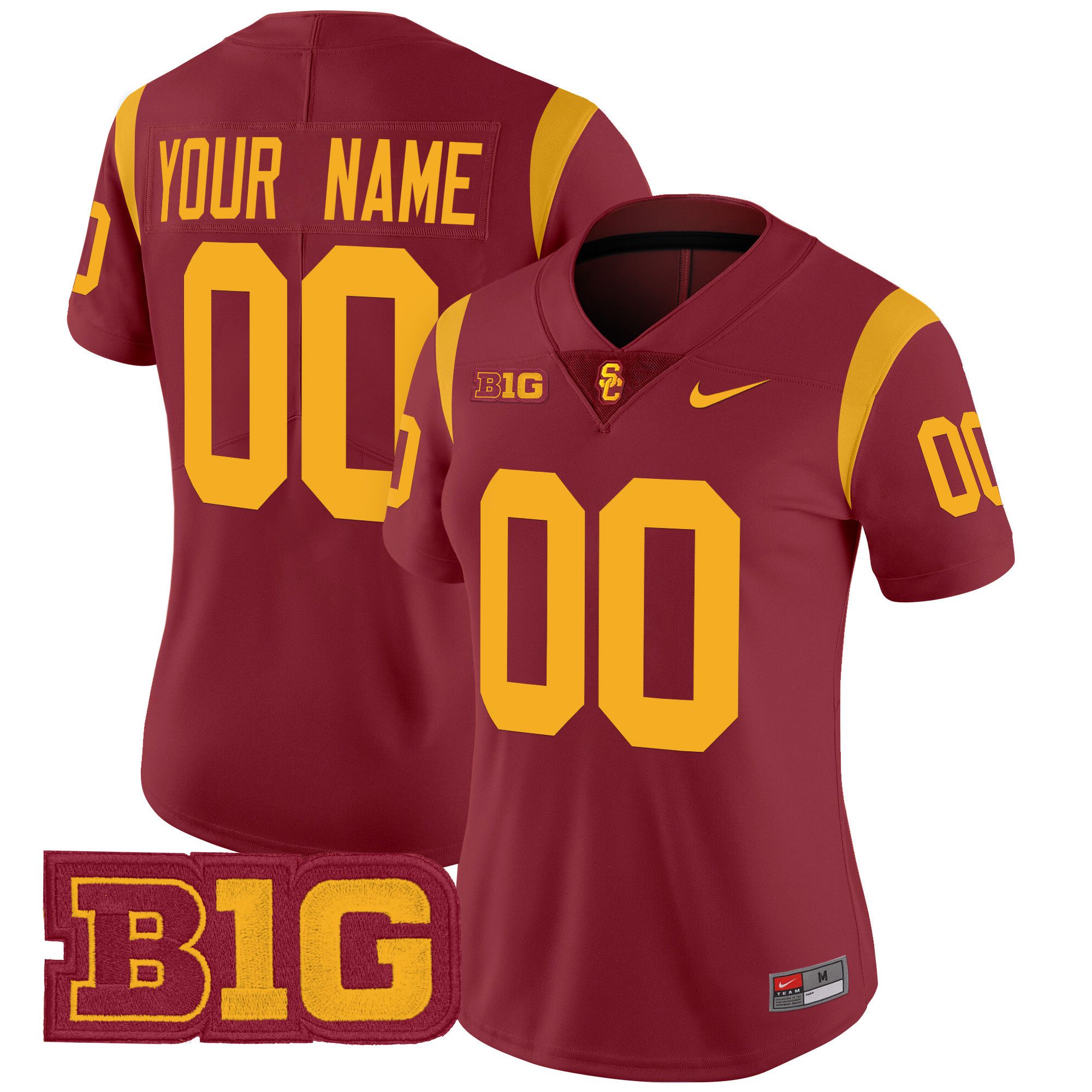 Women USC Trojans Red Nike 2024 Vapor Limited Custom NCAA Jersey style 1->customized ncaa jersey->Custom Jersey